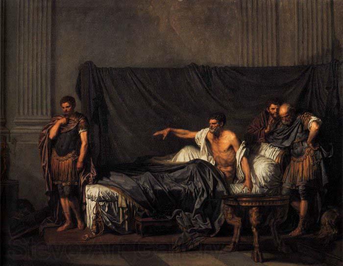 Jean Baptiste Greuze Septimius Severus and Caracalla France oil painting art